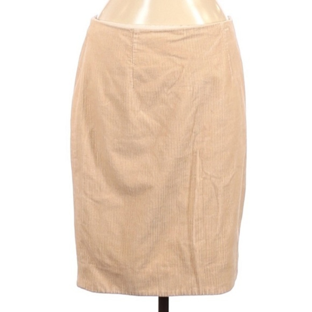 Maeve Anthropologie 8‎ 100% cotton khaki side zip fully lined pencil skirt - Picture 7 of 7